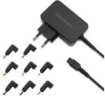 Qoltec Univerzális tápegység laptophoz 30W | Automatikus | MultiPlug | 8 csatlakozó (51018)