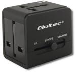 Qoltec Univerzális utazó adapter 10.5W | 5V | 2.1A | 2xUSB (50133)