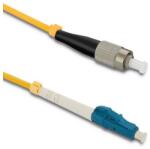 Qoltec Patchcord optikai szál FC/UPC - LC/UPC | Egymódusú | 9/125 | G652D | Simplex | 10m (54308)