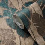 As Creation Tapet frunze palmier Jade bej-albastru