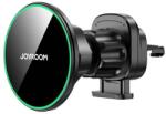 JOYROOM autós tartó (szellőzőre, mágneses, 360°, gyorstöltő, 15W, wireless) FEKETE (JR-ZS412) - bluedigital