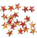  Vörös Sárga Szintetikus Türkiz Tengeri Csillag Gyöngy 14-15x5mm