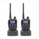 PNI Kit 2 statii radio portabile PNI PMR R45 PRO 446MHz, 0.5W, 99 canale programabile, 16 PMR si tonuri 38 CTCSS si 104 DCS, Squelch (PNI-R45-2) Statii radio