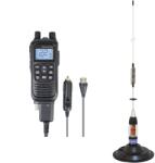 PNI Kit Statie radio CB portabila PNI Escort HP 82, multi standard, 4W, 12V, AM-FM cu antena CB PNI ML70 cu magnet (PNI-PACK133) - eldaselectric Statii radio