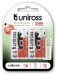 Uniross AA/ceruza 1, 2V 2500mAh Ni-MH HYBRIO akkumulátor 4db/csomag