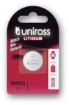 Uniross CR2032 3V lítium gombelem 1db/csomag