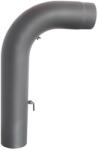 DARCO Kályha Bekötő Könyök Tisztító Nyílással és Elzáró Szeleppel 130mm (kgsr130/90-cz2-w)
