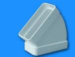 GONAL LAPOS CSATORNA 45° - VÍZSZINTES-5 Légtechnikai csövek, elemek és idomok (webshop) (Lapos csatorna 45° - vízszintes-5)