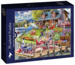 Bluebird Puzzle 500 db-os puzzle - Lake View Cabin Mountain Time (90939) (90939)