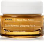 KORRES Black Pine Primus éjszakai arckrém az öregedés jelei ellen 40 ml