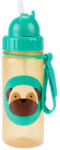 Skip Hop SKIP HOP Zoo bögre szívószállal PVC és BPA mentes PP szívószállal Mopsz 12m+