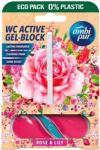 Ambi Pur Ambipur aktív wc gél blokk 45g rose & lily