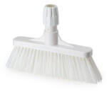 IGEAX élelmiszeripari seprű, partvis fej, 28cm, billenő szemetes lapáthoz, 0, 5mm közepes sörtével, fehér (1021WM)
