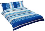 BELLATEX krepp ágyneműhuzat, dupla takaróra, 1 db 200×200 + 2 db 70×90 cm, kék orientális (6272)