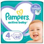 Pampers Active Baby Pelenka, Méret: 4, 62 db Pelenka, 9kg-14kg