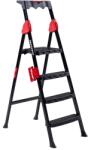 HORECANO Стълба MENSA PLUS 3+1 - 45x90xh138cm ЧЕРНА (MRD143) (0157232)