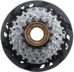 SHIMANO Fogaskoszorú Menetes 6-os 14-28f Mftz5106 Ezüst / Fek. +küllővédő Tárcsa - elitebike