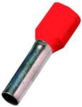 Intercable Érvéghüvely DIN46228 T4, 1, 5mm2 l=18mm piros (ICIAE1518RO) (ICIAE1518RO)