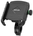 Astrum SH320 univerzális telefontartó biciklire/motorkerékpárra vezeték nélküli töltéssel 60 - 90 mm fekete