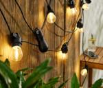 Tchibo Kültéri LED-es fényfüzér 2 Bluetooth® hangszóróval Fekete