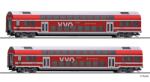 Tillig 01093 Emeletes személykocsi készlet, S-Bahn Dresden, VVO, DB AG VI, 2. készlet (4012501010934)