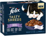 FELIX Tasty Shreds vegyes válogatás- teljes értékű eledel felnőtt macskáknak szószban 12 x 80g