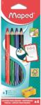 Maped Táblaceruza készlet, fehértáblához, MAPED, 4 féle szín, hegyezővel (IMA833800) - tintasziget