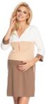 PeeKaBoo Isabella női kismamaruha, barna, S/M