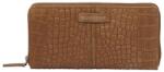 BURKELY csaubarna / krokkómintás körbe cipzáras nagy női bőr pénztárca 1000446.29. 24