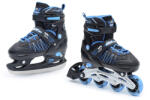 SMJ Sport 2 in 1 görkorcsolya, jégkorcsolya, állítható 26-29, fekete-kék, SMJ JACK (SMJUT103A)
