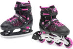 SMJ Sport 2 in 1 görkorcsolya, jégkorcsolya, állítható 26-29, pink-fekete, SMJ LEA (SMJUT103D)
