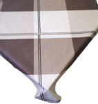  Barna geometriai mintás pamut asztalterítő - 150x220 cm