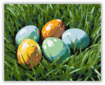  Csillogó Húsvéti Tojások a Fűben - számfestő készlet