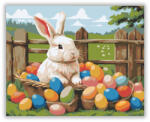  Nyuszi Színes Tojásokkal - számfestő készlet