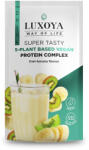 Luxoya Super Tasty 5-plant based VEGAN Protein Complex - 5-féle növényi fehérjeforrást tartalmazó vegán kivi-banán ízű fehérje italpor - 30 g (ELUX-0037)