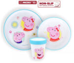 Nickelodeon Peppa csúszásmentes étkészlet, micro műanyag szett Nr1