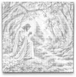  PontPöttyöző - Imádság Méret: 50x50cm, Keretezés: Műanyagtáblával, Szín: Piros