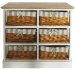  Comoda GINGER 1 Alb/Auriu