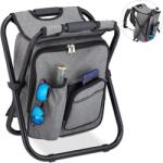Relaxdays Scaun de camping/pescuit/festivaluri tip rucsac, pliabil, cu spatiu de depozitare, metal (RLX-831575)