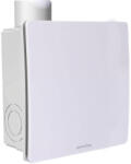 Aerauliqa QXD-80 Silent ventilátor, magas nyomásértékkel, beépített pillangószeleppel, zajcsökkentett kivitelben, WC csésze elszívásához (006507) - muszakinet
