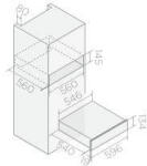 Elica - Beépíthető melegentartó fiók VIRTUS WARM DRAWER 60 PP BL (PRF0191772) - muszakinet