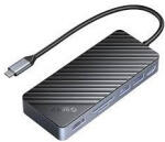 ORICO Notebook Dokkoló - OM28PR-G2-BK (Bemenet: USB-C, Kimenet: HDMI/USB-A+C/RJ45/M. 2/PD100W, sötétszürke) (ORICO-OM28PR-G2-BK-EP) - shop