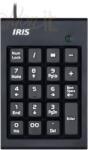 IRIS Billentyűzet IRIS B15 USB numerikus billentyűzet Black B15 (B-15)