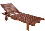  King Home Azure Fa Kerti Napozóágy Állítható Háttámlával Barna (KHM-5900168832466) - platinashop