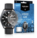 MyScreen Protector Samsung Galaxy Watch 3 (41 mm) rugalmas üveg képernyővédő fólia - MyScreen Protector Hybrid Glass - 2 db/csomag - átlátszó (LA-1882)
