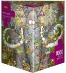 Heye 1000 db-os Triangular puzzle - Elephant's Life, Degano (29921) (29921)