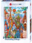 Heye 500 db-os puzzle - Charming Village - Blue Gate (30064) (30064)