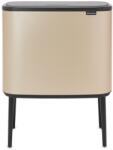 Brabantia Bo Touch Bin Nyomófedeles Hulladékgyűjtő - 36 L, R Méret, Acél, Aranyfényű