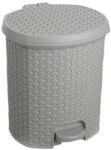 keeeper 1030313000000 Kötött Mintás Pedálos Szemetes - 11, 5 L, 27, 5x29x32, 5 cm, Szürke