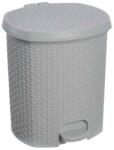 keeeper 1030413000000 Kötött Mintás Pedálos Szemetes - 21 L, 33, 5x34, 5x39, 2 cm, Szürke